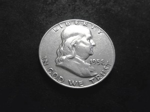1958 D  Franklin Half Dollar
