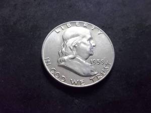 1959 D Franklin Half Dollar