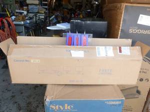 lot 16 image: Forte lighting 4 globe light fixture. Appears new in box. As shown.