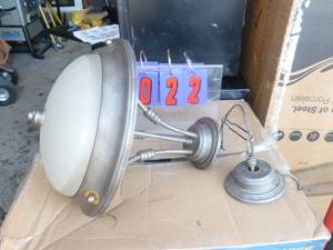 lot 22 image: Hanging light fixture. Appears to be a display model. As shown.