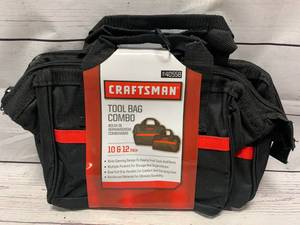 lot 29 image: New Craftsman Tool Bag Combo 10 And 12 Inch