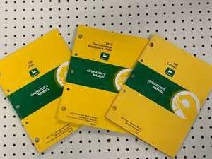 lot 98 image: Lot of 3 Vintage John Deere Manuals (These sell for $15 to $40 online )