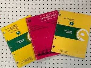 lot 101 image: Lot of 3 Vintage John Deere Manuals (These sell for $15 to $40 online )