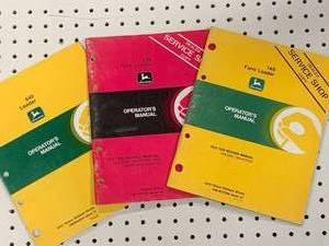 lot 102 image: Lot of 3 Vintage John Deere Manuals (These sell for $15 to $40 online )