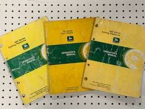 lot 104 image: Lot of 3 Vintage John Deere Manuals (These sell for $15 to $40 online )
