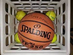 lot 30 image: Softballs & Basketball