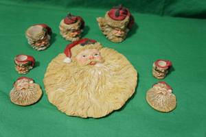 lot 143 image: Decorative Santa Mini Tea Set & Decorative Rose Mini Tea Set