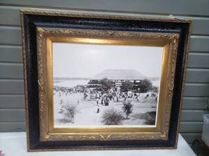 lot 56 image: Framed Photograph  Print of Harriet Island in 1903