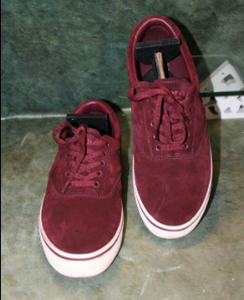 lot 129 image: POLO RALPH LAUREN THORTON Burgundy Suede Mens Shoes Size 11D