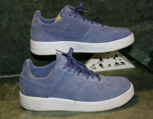 lot 122 image: Nike Air Force 1 Ultraforce Low Blue MoonBlue Moon White Suede Mens Size 11