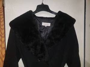 lot 204 image: Warm & Wonderful Calvin Klein Wood Coat Sz 14