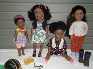 lot 73 image: 14 & 18 Dolls, American Girl, Geoffrey Journey, Battat