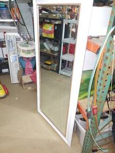lot 59 image: Large Mirror with White Frame