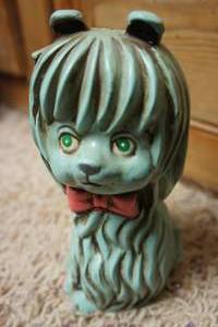 lot 245 image: Vintage Katherine Beecher Butter Mints Tin, 1963 Painted Puppy Bank