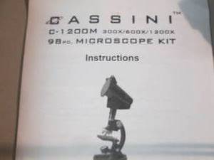 lot 90 image: Cassini 1200X Microscope Kit open b...