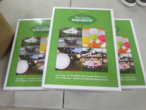 lot 104 image: 3 Sets 10pks Paper Lantern String L...