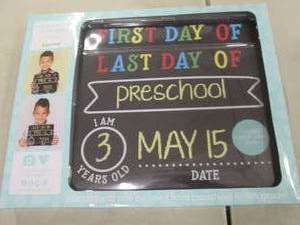 lot 112 image: 1stLast Day Chalk Board...
