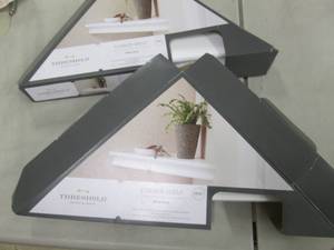 lot 115 image: 2 Threshold 15.5 inch Corner Shelve...
