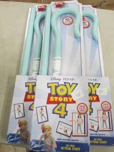 lot 157 image: 3 Toy Story 4 Bo Peep Action Staffs...