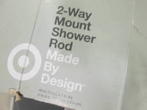 lot 171 image: 2 Way Mount Shower Rod , Chrome Sho...