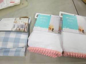 lot 192 image: Table Cloth, 2 Sheer Curtain Panels...