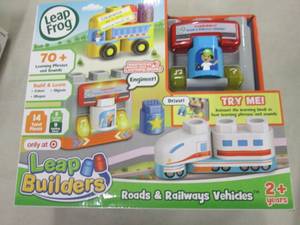 lot 212 image: Leap Frog Roads & Railways Vehicles...