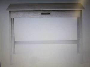 lot 217 image: Paulo Wood Writing Desk with Drawer...