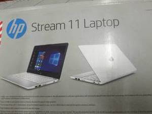 lot 238 image: HP Stream 11 Laptop open box, power...