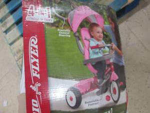 lot 255 image: 4n1 Radio Flyer Stoller Trike open ...