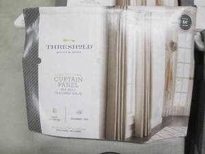 lot 270 image: 4 Threshold Light Filtering Curtain...