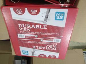 lot 288 image: Case of 6 Durable View 2 inch Binde...