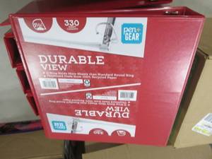 lot 289 image: Case of 8 Durable View 1.5 inch Bin...