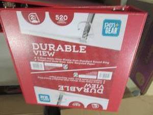 lot 308 image: Case of 6 Durable View 2 inch Binde...