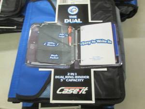 lot 338 image: 3 Case It 2 in1 Dual Ring Capacity ...