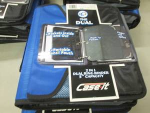 lot 339 image: 3 Case It 2 in1 Dual Ring Capacity ...