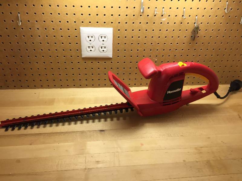homelite 17 inch electric hedge trimmer