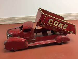 lot 110 image: Vintage Metal Coke  Coal Truck