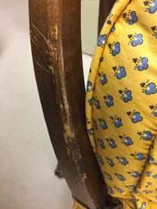 lot 115 image: Two Wooden Swivel Chairs