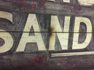 lot 120 image: Vintage Double Sided Restaurant Sign