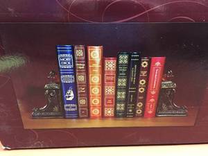 lot 131 image: Classic Book Library With Book Ends