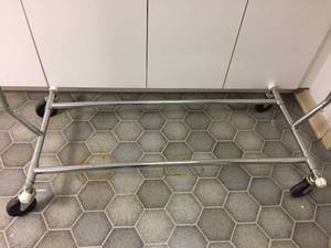 lot 172 image: Rolling Clothes Rack