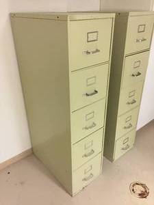 lot 176 image: Two 5 Drawer File Cabinets