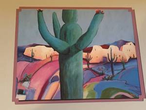 lot 223 image: Cactus Framed Art