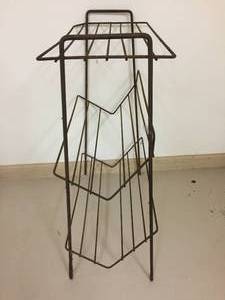 lot 255 image: Vintage Rusty Iron Storage Rack