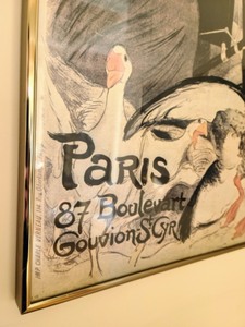 lot 18 image: Framed Vintage Print Motocycles Comoit (Paris)