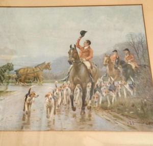 lot 26 image: Framed Vintage Print