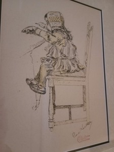 lot 43 image: Framed Print By Carl Larsson