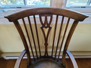 lot 54 image: Antique Wooden Armchair