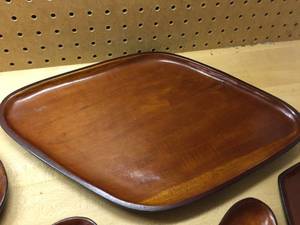 lot 296 image: Wooden Decorative Tray Set