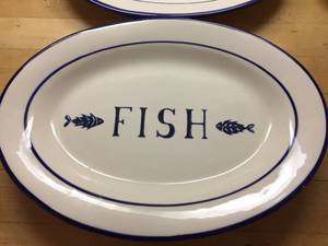 lot 288 image: Four Over And Back Fish Plates